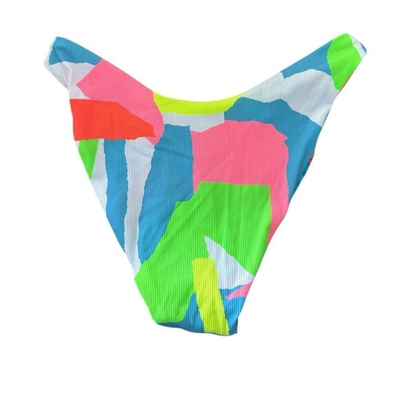 Maaji Sublimity Reversible Signature Cut Classic Bikini Bottom Jigsaw Medium M - Picture 3 of 7